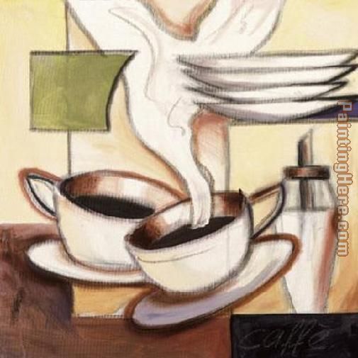 Caffe painting - Alfred Gockel Caffe art painting